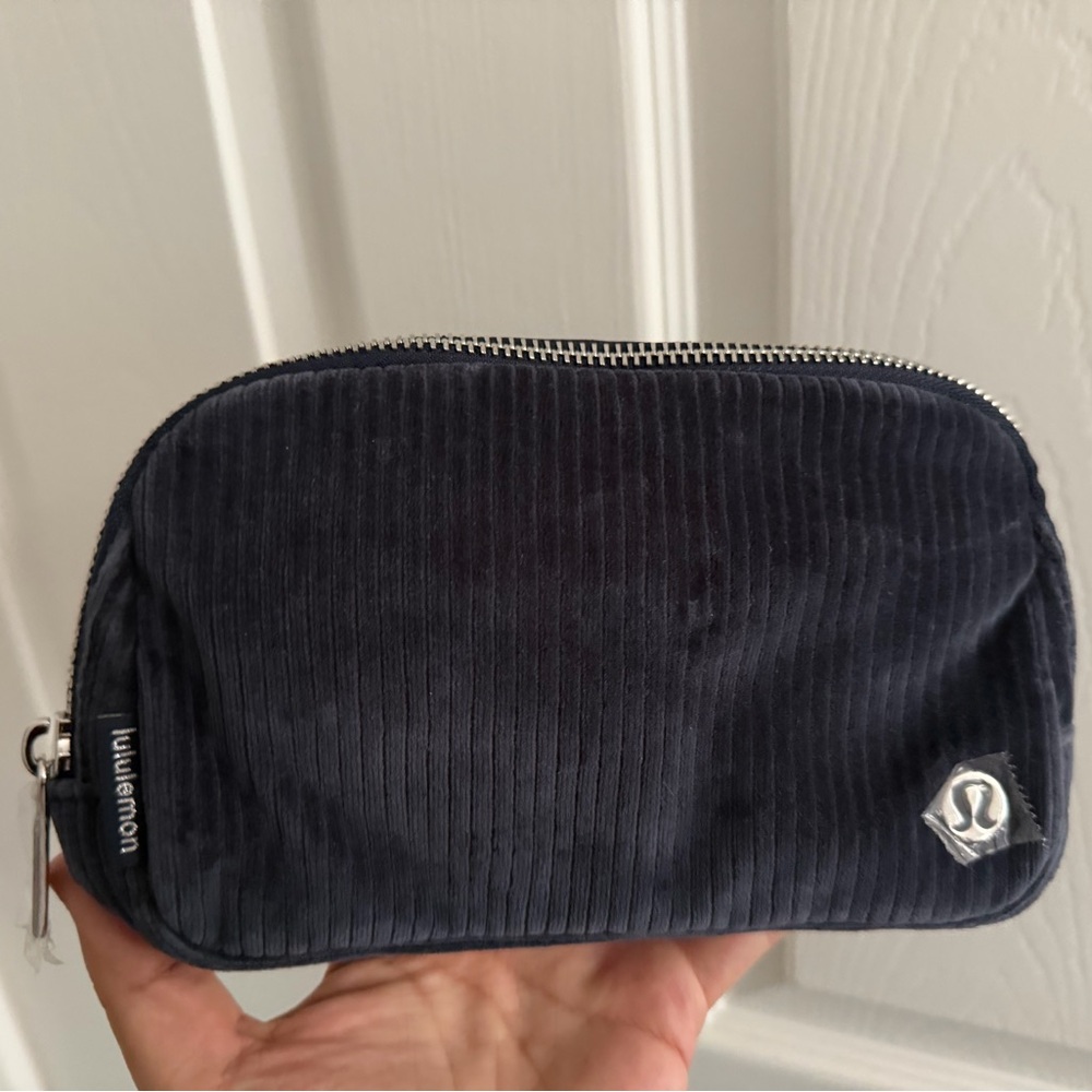 Lululemon Navy Blue Corduroy Belt Bag Pouch
